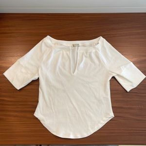 Never worn, free people white top! Size small